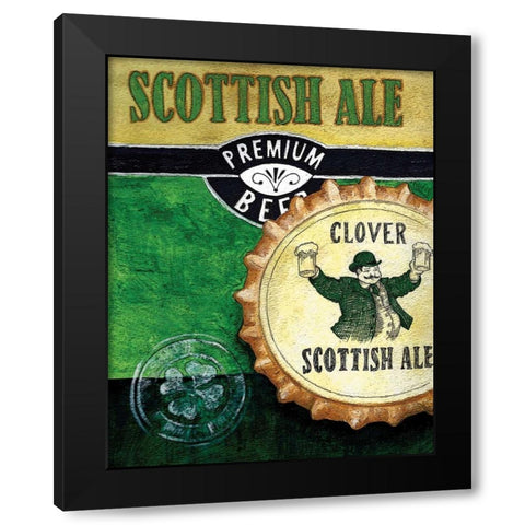 Scottish Ale Black Modern Wood Framed Art Print with Double Matting by Knold, Donna