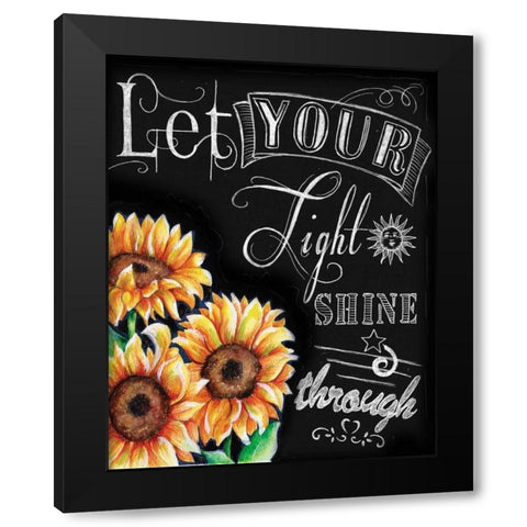 Chalkboard Inspirations III Black Modern Wood Framed Art Print with Double Matting by Knold, Donna