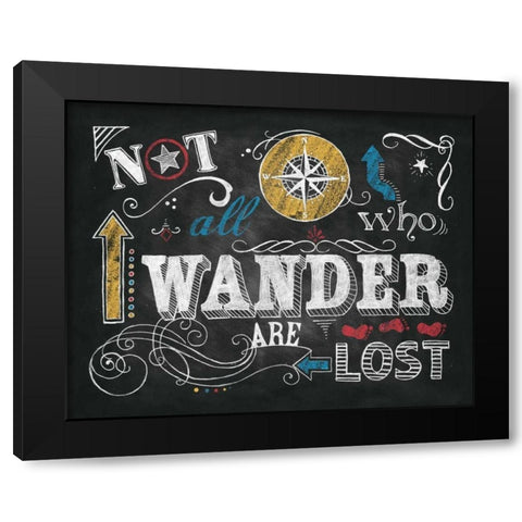 Color Chalkboard I Black Modern Wood Framed Art Print by Knold, Donna