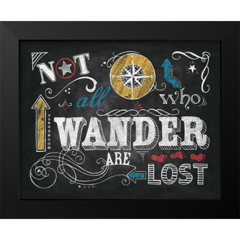 Color Chalkboard I Black Modern Wood Framed Art Print by Knold, Donna