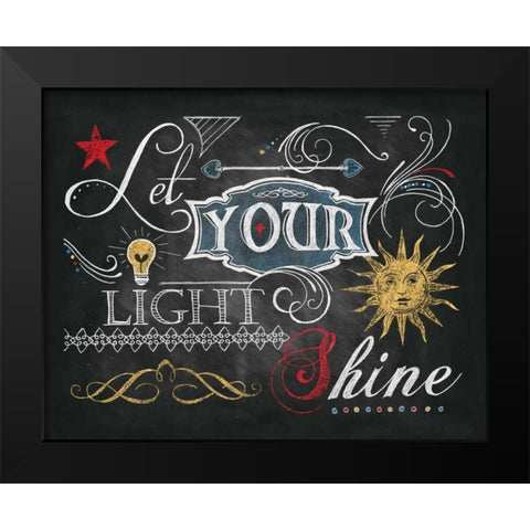 Color Chalkboard II Black Modern Wood Framed Art Print by Knold, Donna