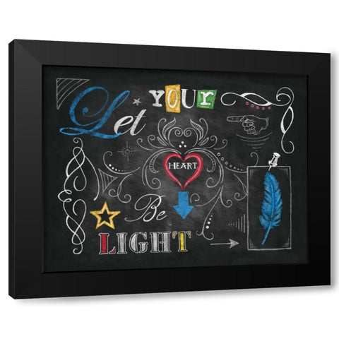 Color Chalkboard IV Black Modern Wood Framed Art Print by Knold, Donna