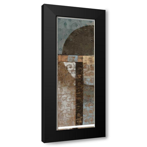 Geo Pattern I Black Modern Wood Framed Art Print with Double Matting by Kime, John