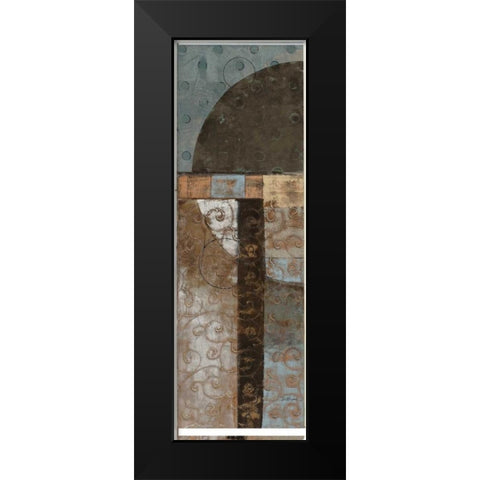 Geo Pattern I Black Modern Wood Framed Art Print by Kime, John