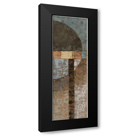 Geo Pattern II Black Modern Wood Framed Art Print with Double Matting by Kime, John