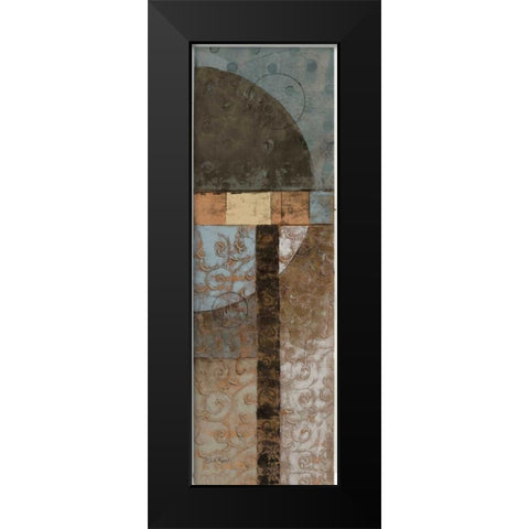 Geo Pattern II Black Modern Wood Framed Art Print by Kime, John