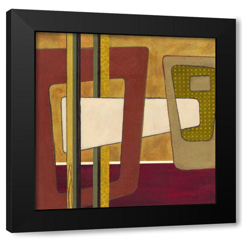 Retro Spectrum I Black Modern Wood Framed Art Print by Kime, John
