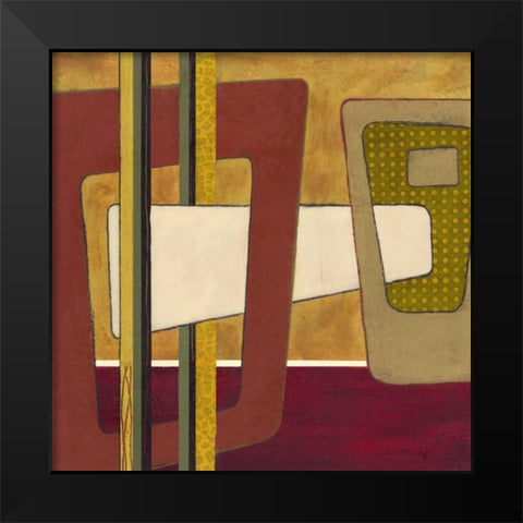 Retro Spectrum I Black Modern Wood Framed Art Print by Kime, John