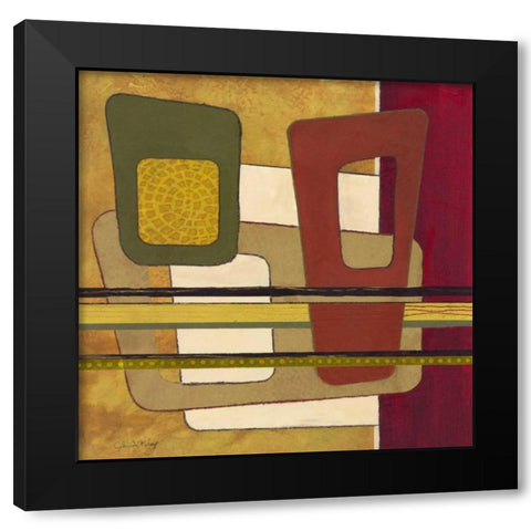 Retro Spectrum II Black Modern Wood Framed Art Print by Kime, John