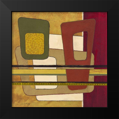 Retro Spectrum II Black Modern Wood Framed Art Print by Kime, John