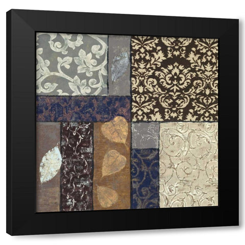 Earth Scramble I Black Modern Wood Framed Art Print with Double Matting by Kime, John