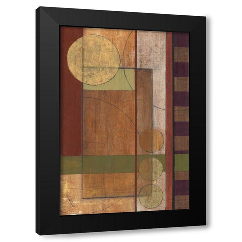 Earth Structure I Black Modern Wood Framed Art Print with Double Matting by Kime, John