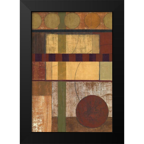 Earth Structure II Black Modern Wood Framed Art Print by Kime, John