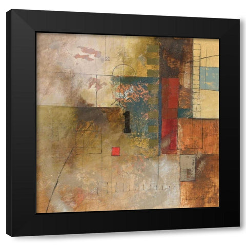 Number I Black Modern Wood Framed Art Print with Double Matting by Kime, John