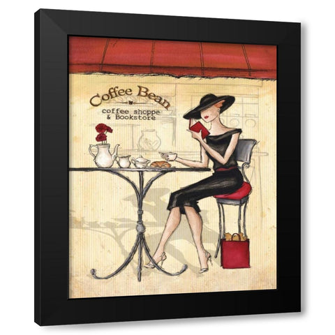 Femme Elegante II Black Modern Wood Framed Art Print with Double Matting by Laliberte, Andrea