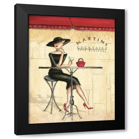 Femme Elegante III Black Modern Wood Framed Art Print with Double Matting by Laliberte, Andrea