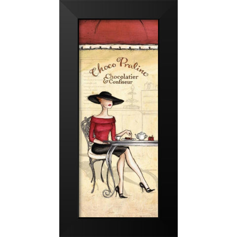 Chocolatier Black Modern Wood Framed Art Print by Laliberte, Andrea