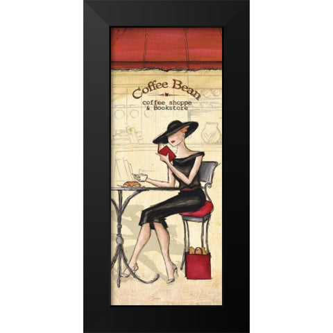 Cafe Black Modern Wood Framed Art Print by Laliberte, Andrea