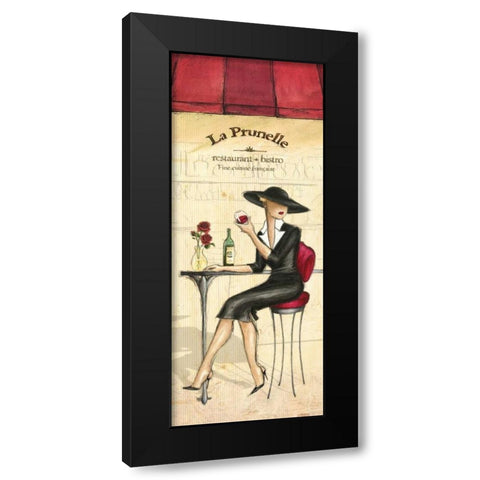 Bistro Black Modern Wood Framed Art Print by Laliberte, Andrea