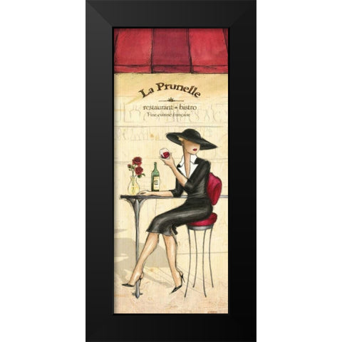 Bistro Black Modern Wood Framed Art Print by Laliberte, Andrea