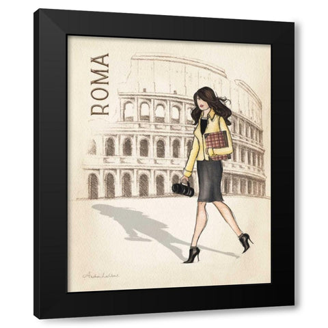 Roma Black Modern Wood Framed Art Print by Laliberte, Andrea
