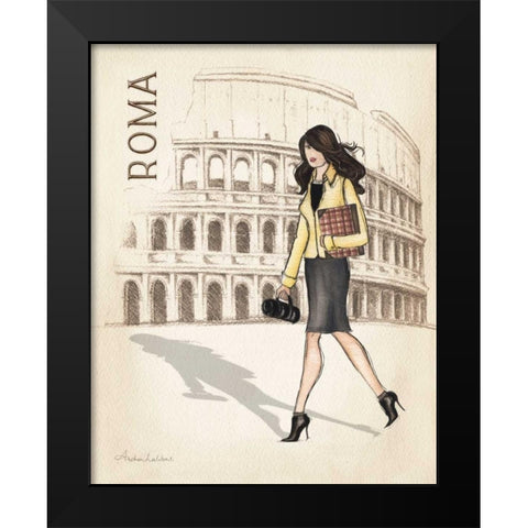 Roma Black Modern Wood Framed Art Print by Laliberte, Andrea