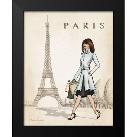 Paris Black Modern Wood Framed Art Print by Laliberte, Andrea