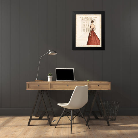 Teatro Black Modern Wood Framed Art Print by Laliberte, Andrea