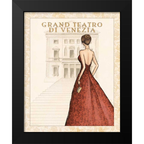 Teatro Black Modern Wood Framed Art Print by Laliberte, Andrea
