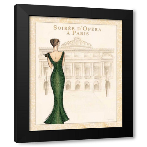 Opera Black Modern Wood Framed Art Print with Double Matting by Laliberte, Andrea