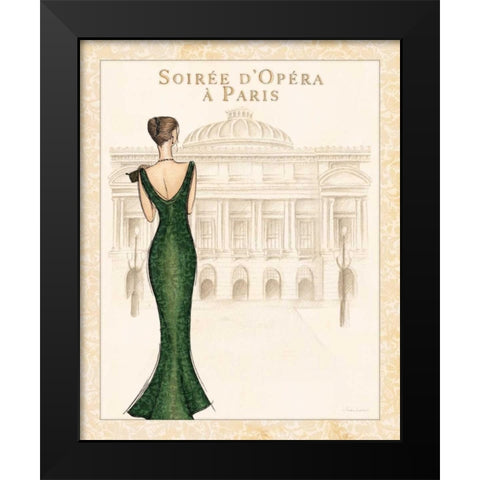 Opera Black Modern Wood Framed Art Print by Laliberte, Andrea