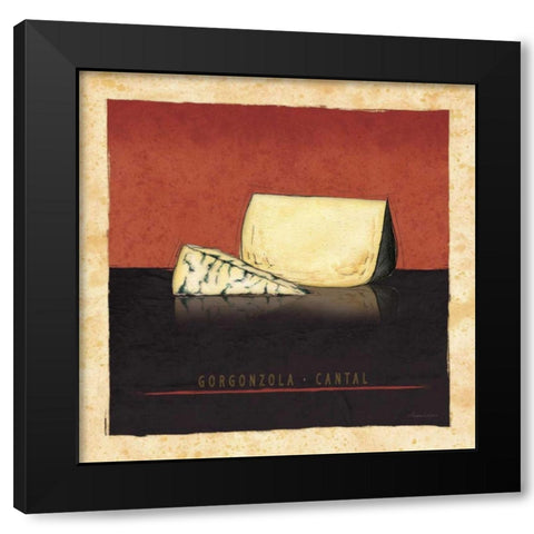 Cheeses III Black Modern Wood Framed Art Print with Double Matting by Laliberte, Andrea