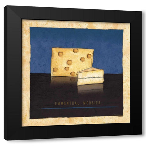 Cheeses IV Black Modern Wood Framed Art Print with Double Matting by Laliberte, Andrea