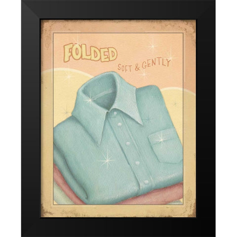 Fold Black Modern Wood Framed Art Print by Laliberte, Andrea