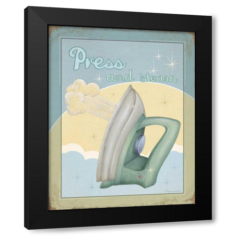 Press Black Modern Wood Framed Art Print with Double Matting by Laliberte, Andrea