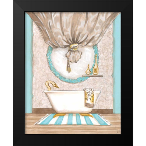 Bathroom Elegance I Black Modern Wood Framed Art Print by Laurencon