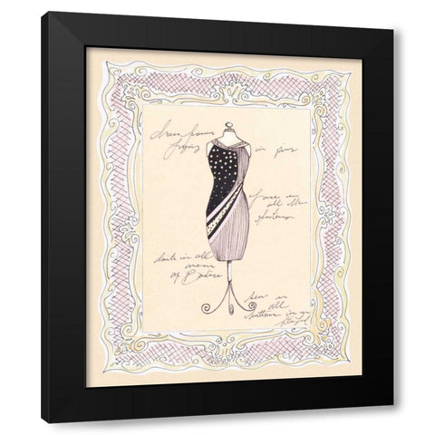 Dress Form I Black Modern Wood Framed Art Print with Double Matting by Leal, Steve