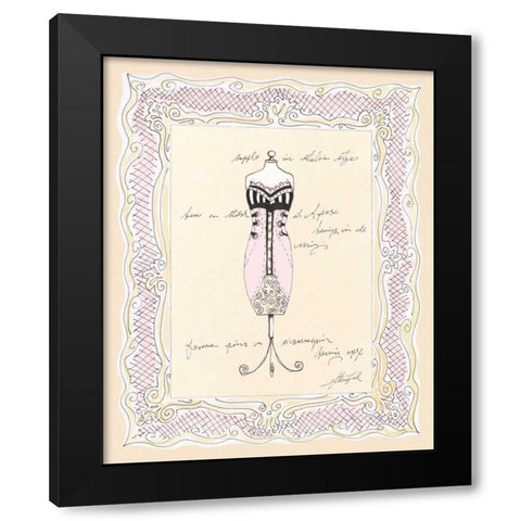 Dress Form II Black Modern Wood Framed Art Print by Leal, Steve