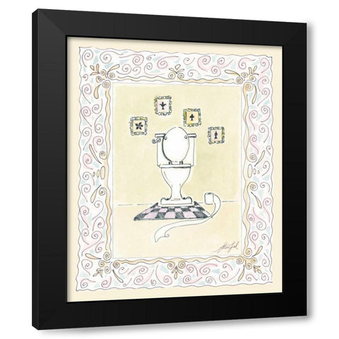 Toilette II Black Modern Wood Framed Art Print with Double Matting by Leal, Steve