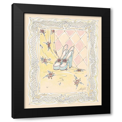 On the Town II Black Modern Wood Framed Art Print with Double Matting by Leal, Steve