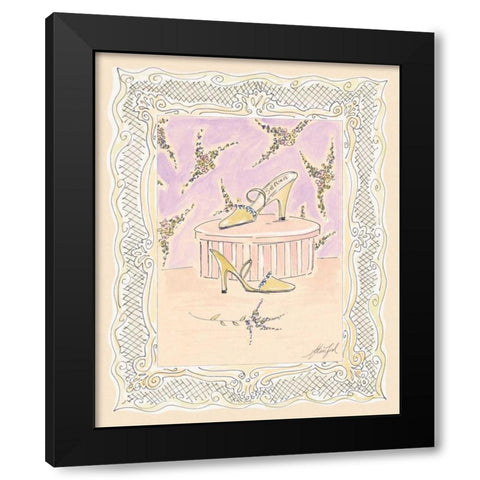 On the Town IV Black Modern Wood Framed Art Print with Double Matting by Leal, Steve