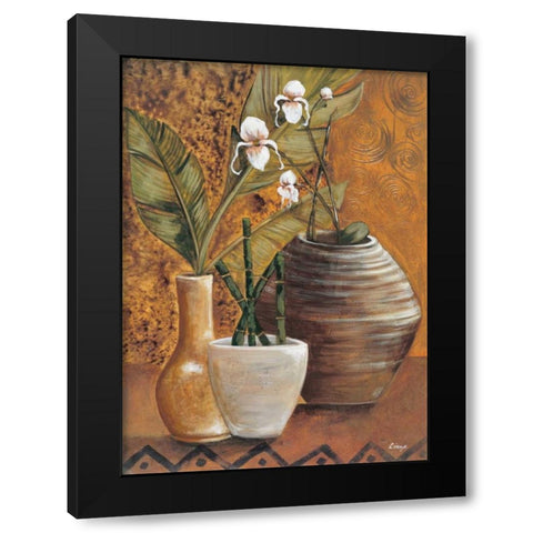 Travel Story I Black Modern Wood Framed Art Print by Linza, Loretta