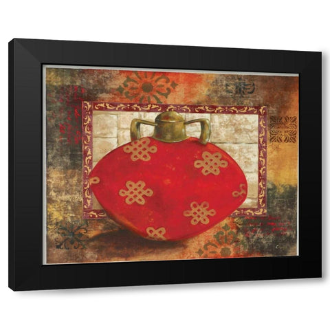 Eastern Wares I Black Modern Wood Framed Art Print by Linza, Loretta