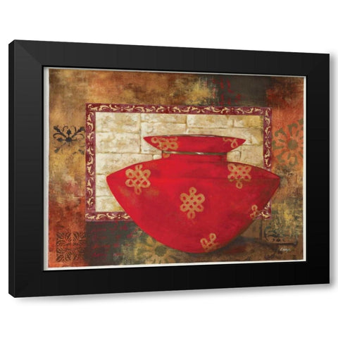 Eastern Wares II Black Modern Wood Framed Art Print with Double Matting by Linza, Loretta