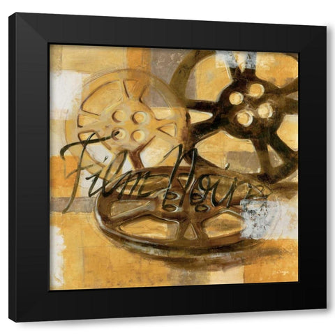 Film Festival II Black Modern Wood Framed Art Print with Double Matting by Linza, Loretta