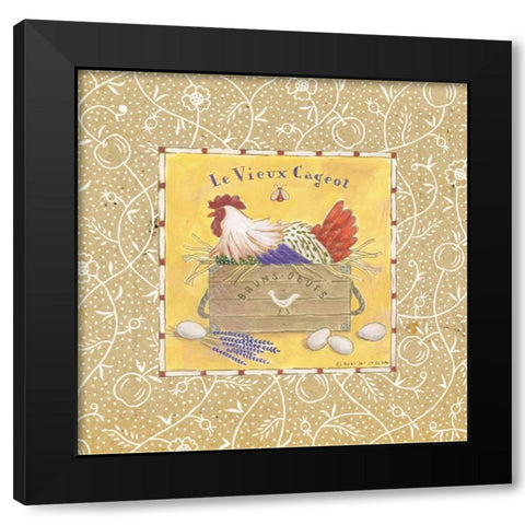 Le Vieux Cageot Black Modern Wood Framed Art Print with Double Matting by McCollum, Sudi