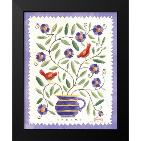 Four Seasons II Black Modern Wood Framed Art Print by McCollum, Sudi