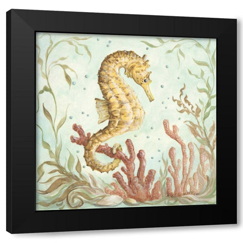 Seahorse I Black Modern Wood Framed Art Print by McRostie, Kate