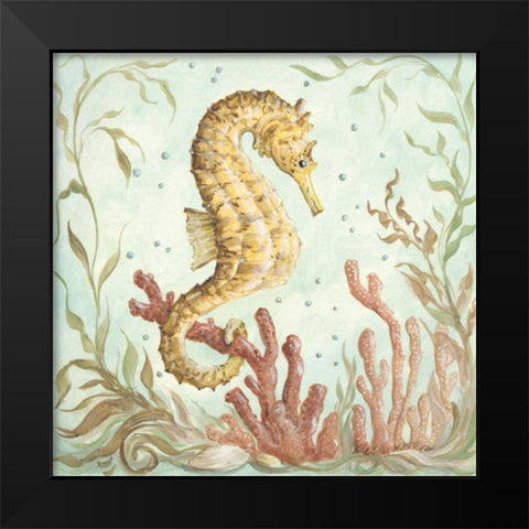 Seahorse I Black Modern Wood Framed Art Print by McRostie, Kate