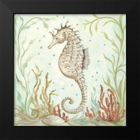 Seahorse III Black Modern Wood Framed Art Print by McRostie, Kate